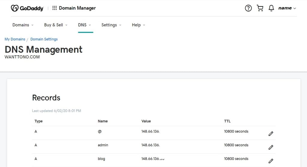 DNS TXT record