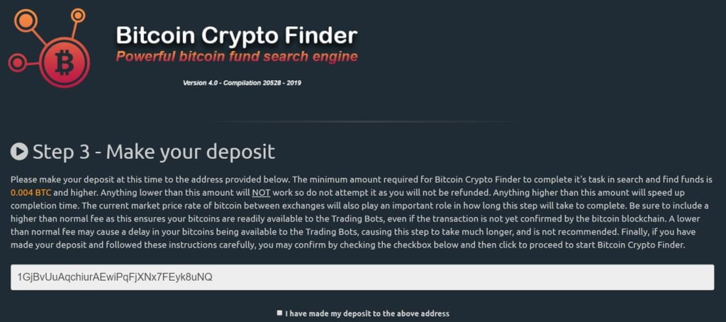 bitcoin crypto finder