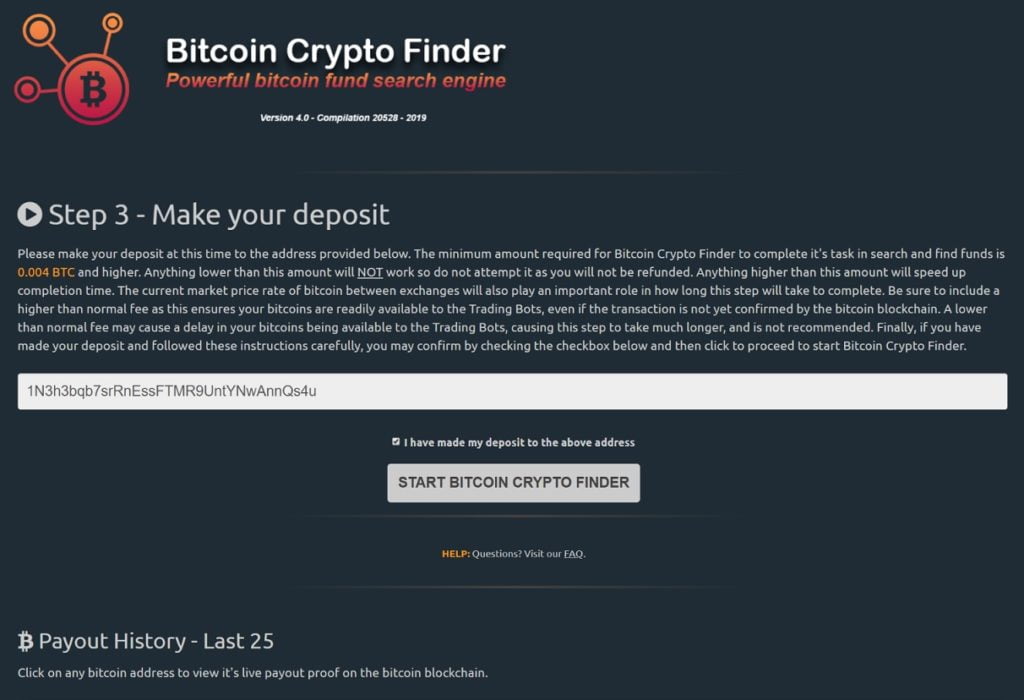 bitcoin crypto finder