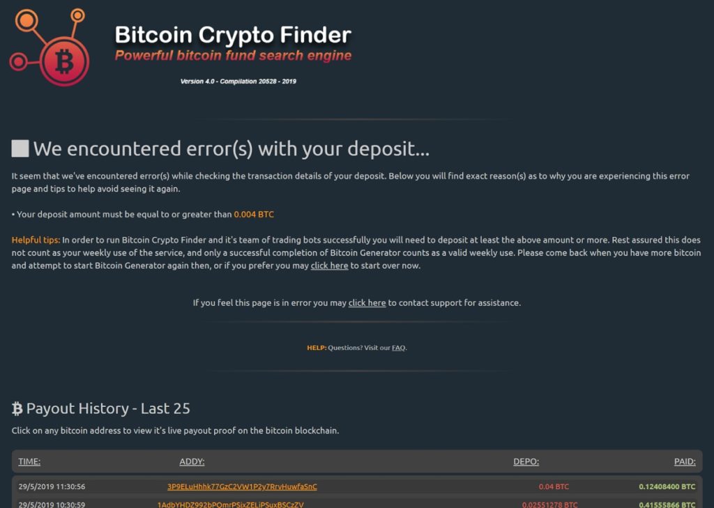 bitcoin crypto finder